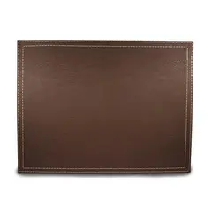 DORAL - Set 4 Individuales Rectangular 32x42 ECOCUERO CAFÉ