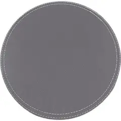 DORAL - Set 4 Individuales Redonda 38x38 ECOCUERO GRIS