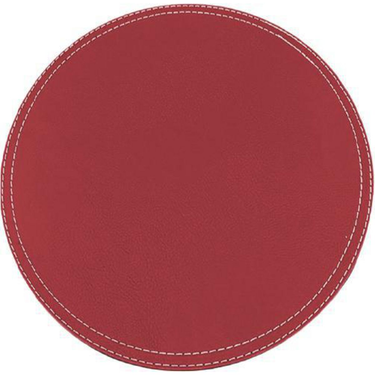 DORAL - Set 4 Individuales Redonda 38x38 ECOCUERO ROJO