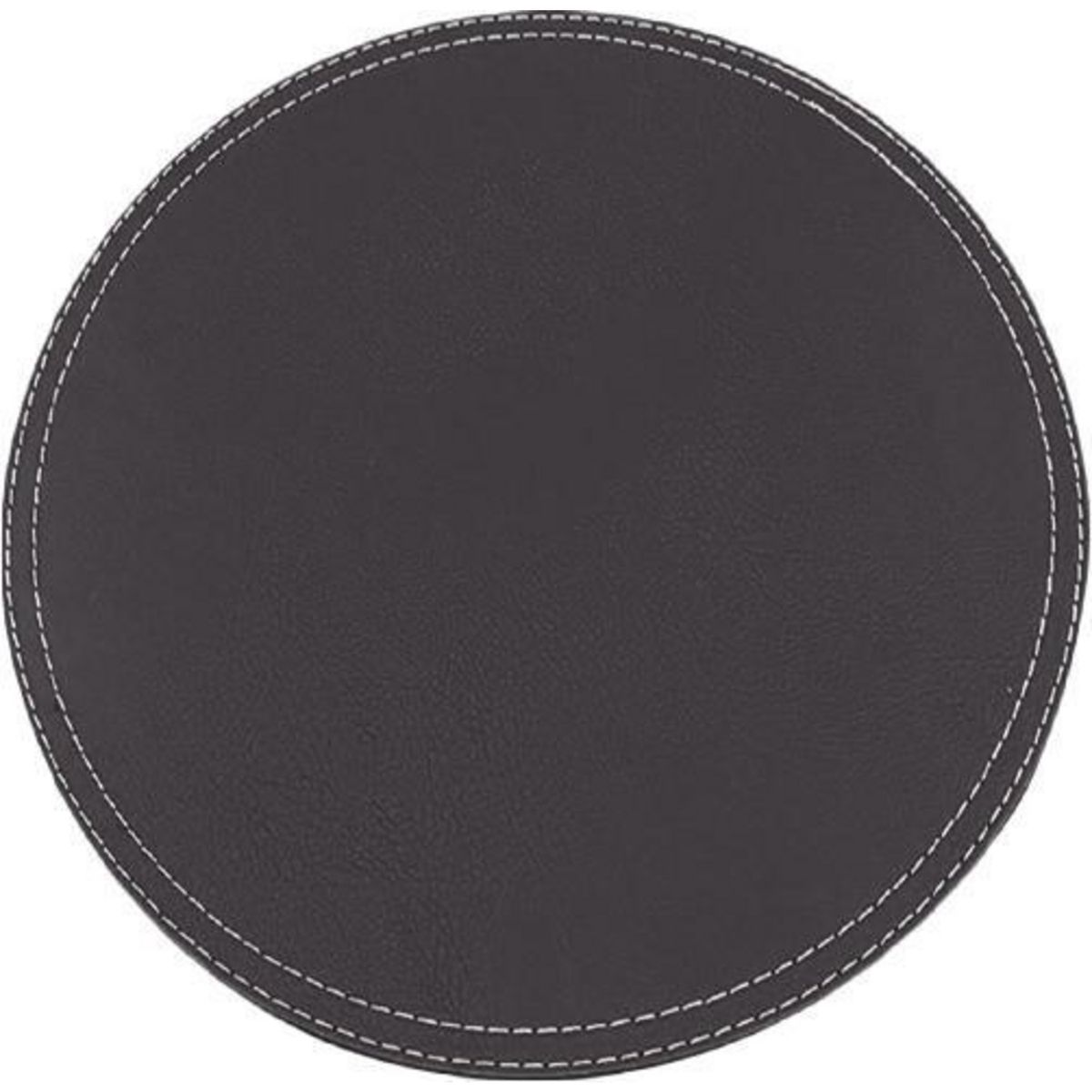 DORAL - Set 4 Individuales Redonda 38x38 ECOCUERO NEGRO