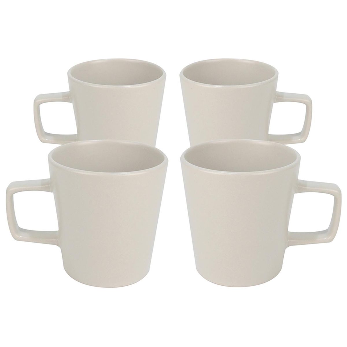 DORAL - Set 4 Mug 250 l Porcelana PORTO SERVO Blanco
