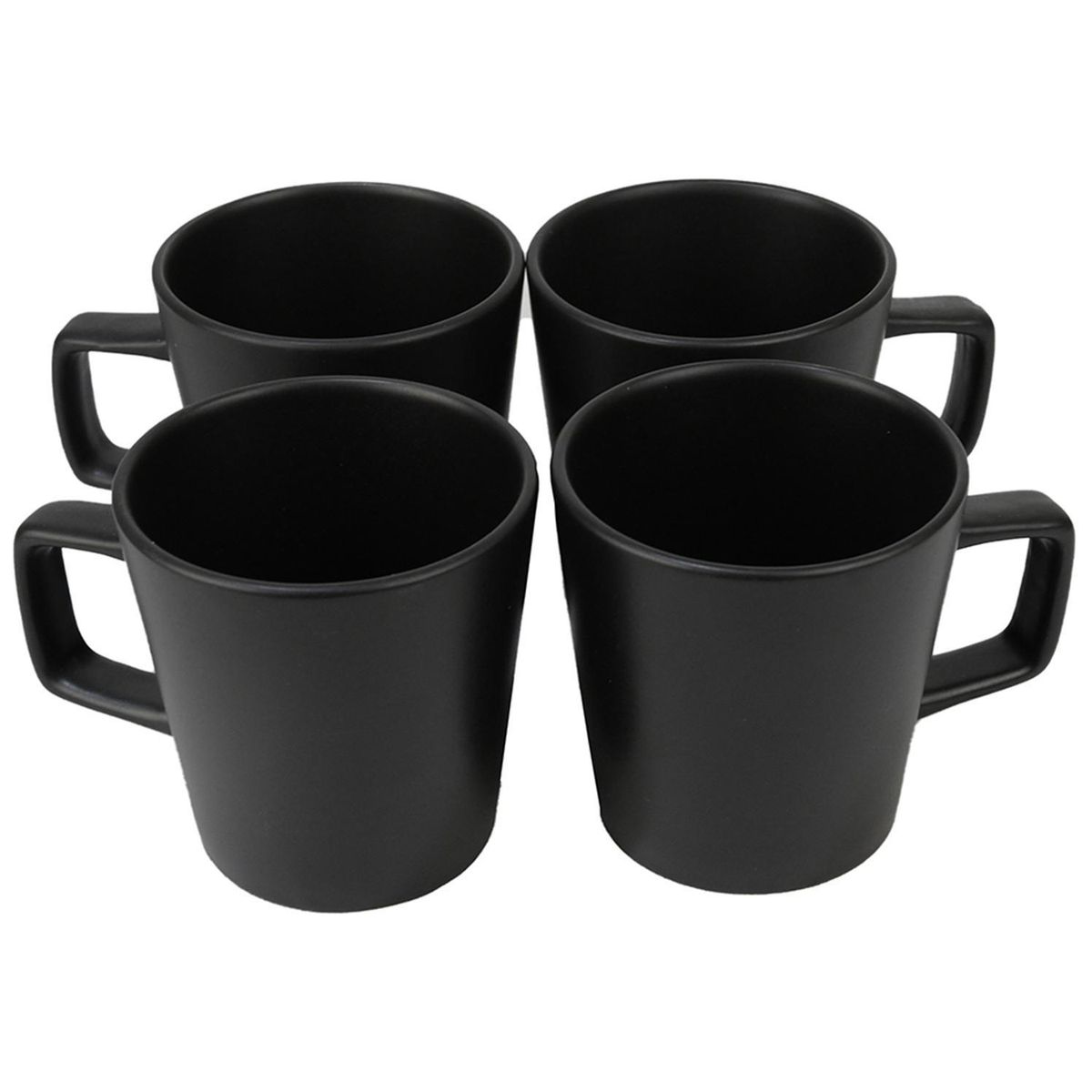 DORAL - Set 4 Mug 250 l Porcelana PORTO SERVO Negro