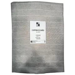 DECO EXPRESS - CORTINA DE BAÑO RAYAS CLARO De baño 180x180 cm BEIGE