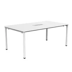 INDUMAC - Mesa de Reunión Paris Office Blanco 180x75x100 cm