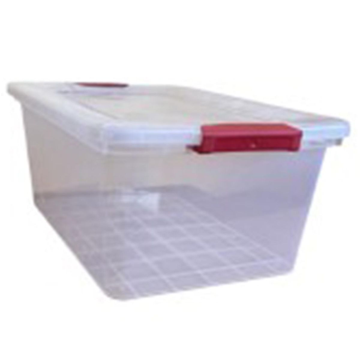 Caja Vitalbox 36x22x53 cm 28 l Transparente/Rojo, marca VITALY - Foto Principal