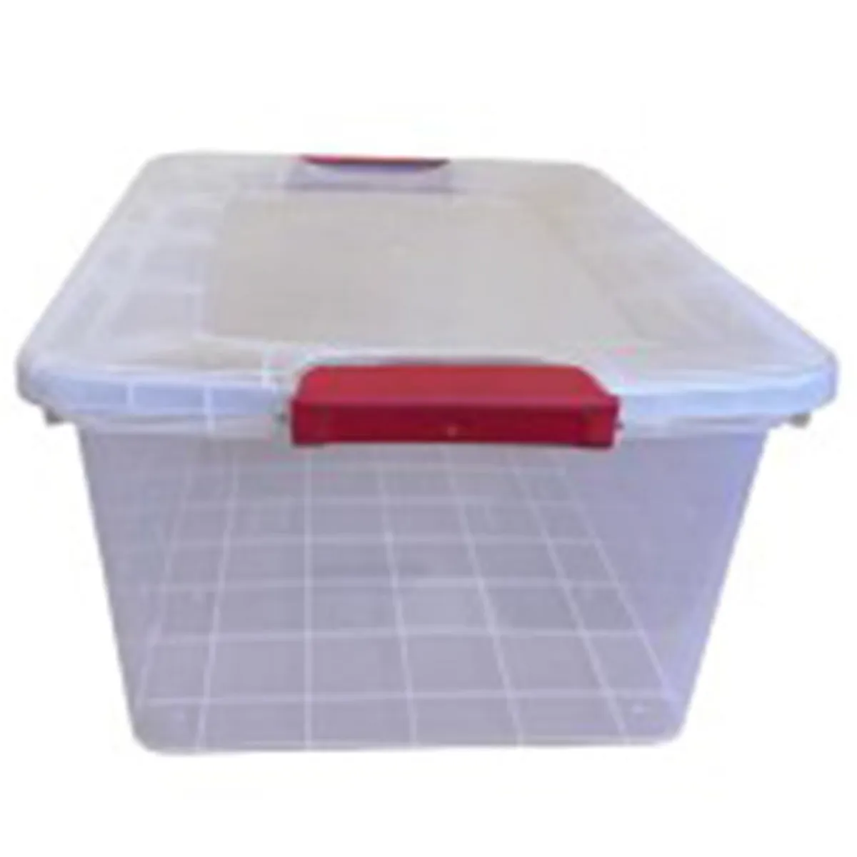 Caja Vitalbox 36x22x53 cm 28 l Transparente/Rojo, marca VITALY - Foto 2