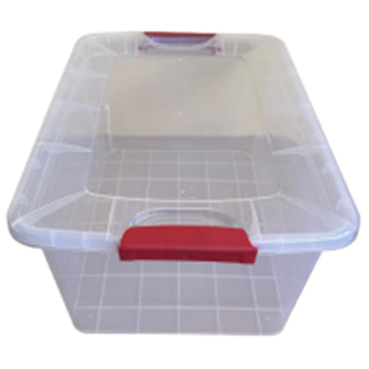 VITALY - Caja Vitalbox 36x28x53 cm 38 l Transparente/Rojo