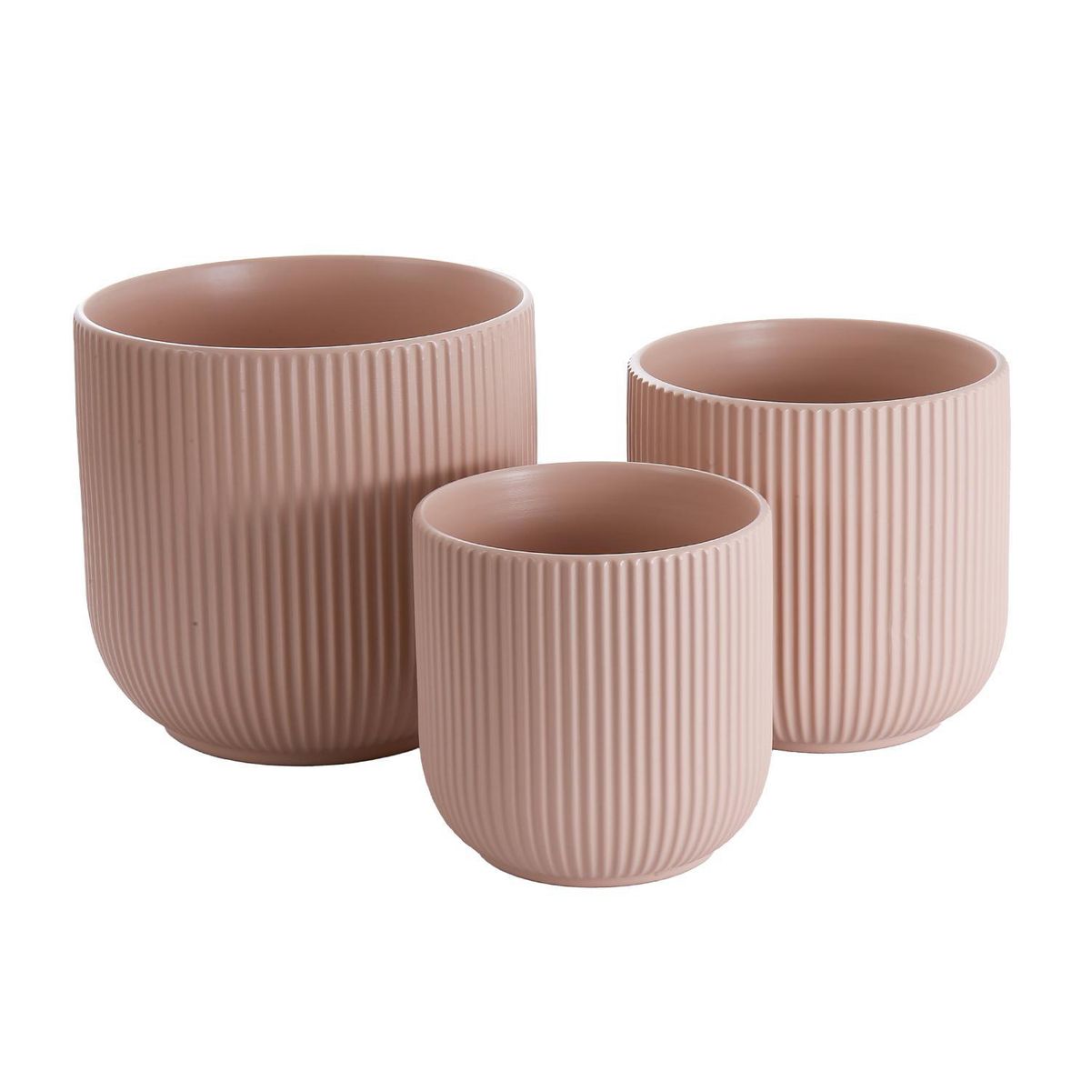 SOHOGAR - Macetero Rivera Terra Soft Cerámica 15x15 cm Rosa de Cerámica 15x15 cm Rosado