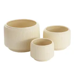 SOHOGAR - Macetero Arena Terra Soft Cerámica 25x17 cm Amarillo de 25x17 cm Amarillo