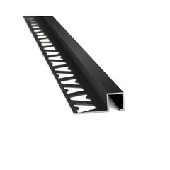 ATRIM - Guardacanto Aluminio 12X10mmx2,50M Negro