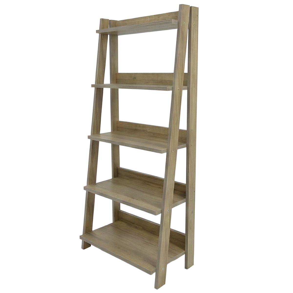 HOME MOBILI - Repisa MDP 5 Nivel(es) 59x165x41 cm Café Claro