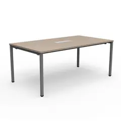 INDUMAC - Mesa de Reunión Paris Office Silver Legno/Gris 180x75x100 cm