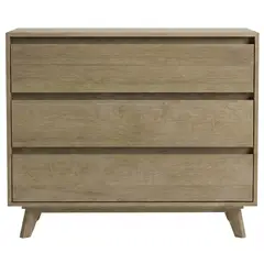 HOME MOBILI - Cómoda 3 Cajón(es) Eda 100x83x43 cm Roble