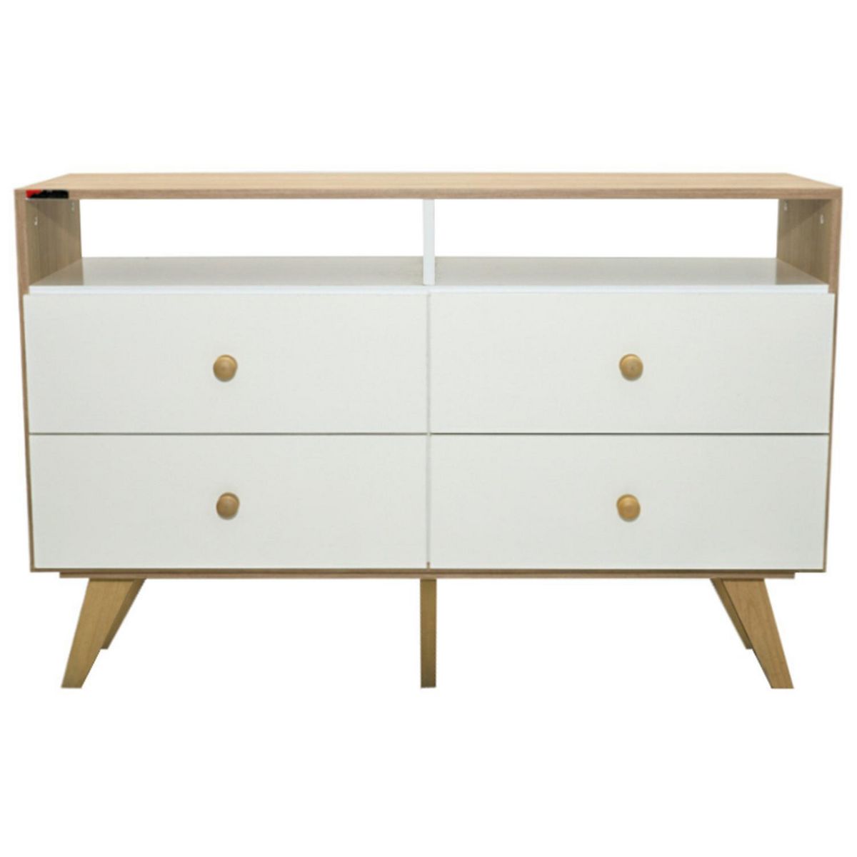 HOME MOBILI - Cómoda 4 Cajón(es) Voss 120x77x39 cm Blanco