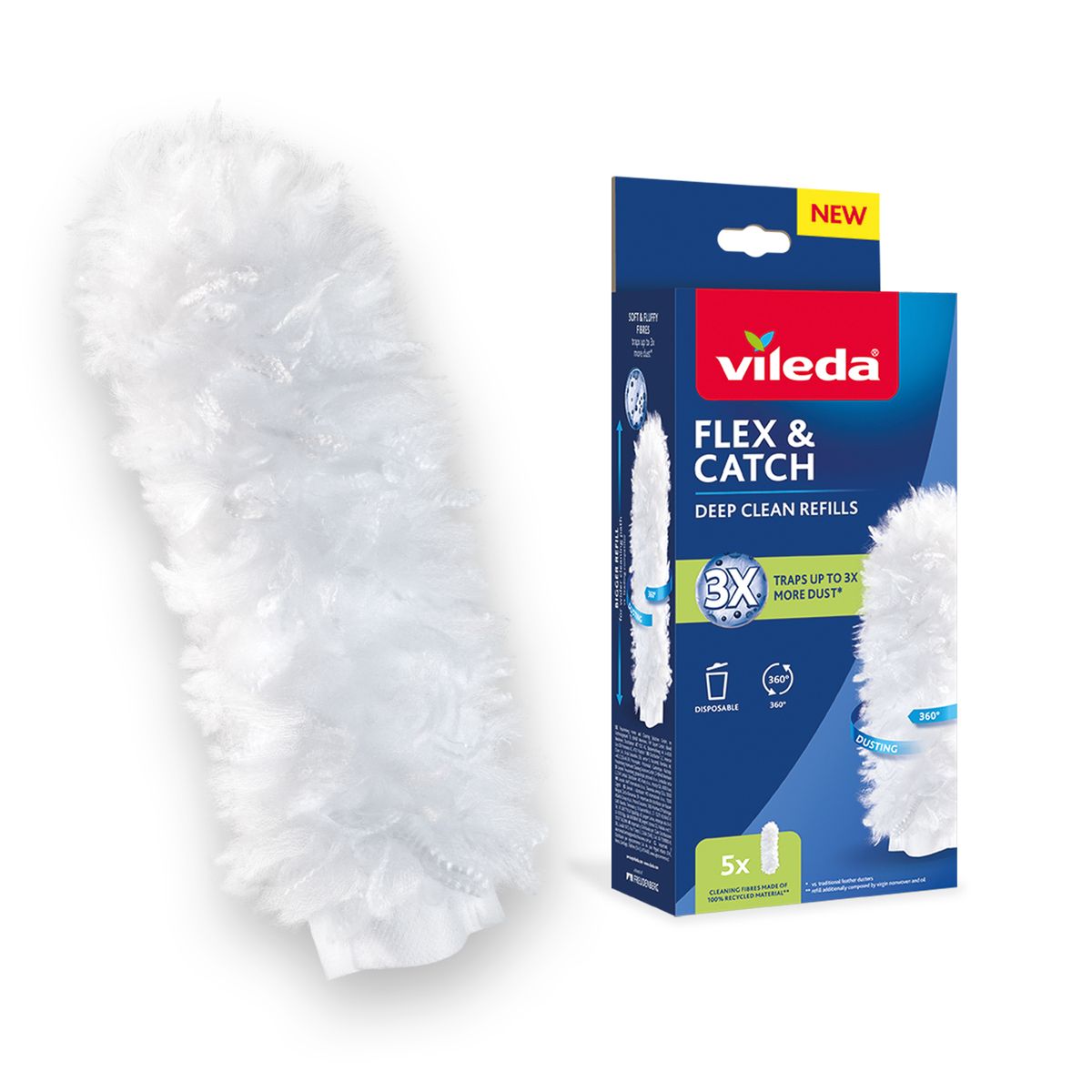 VILEDA - Repuesto plumero pack 5 unidades