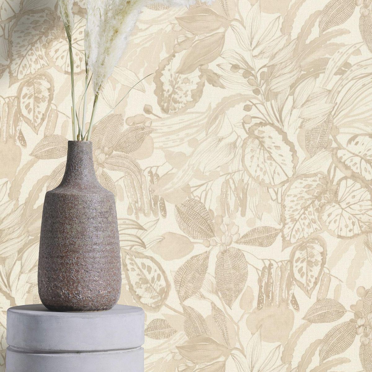 RASCH - Papel Mural Hojas Y Flores 554908 Liverna 551908 5 m2 aproximado