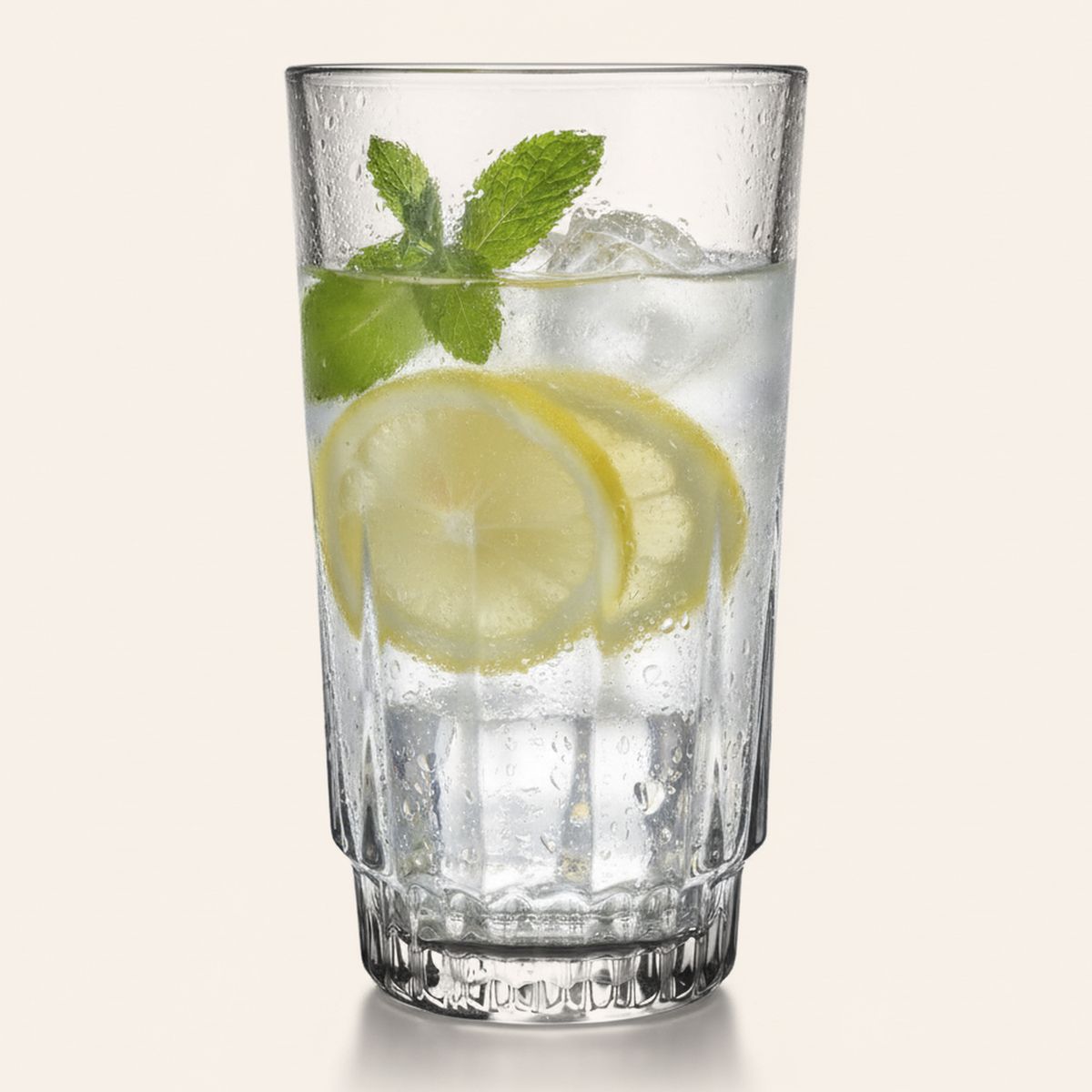 DORAL - Set 6 Vasos Altos de Vidrio 330 ml Transparente