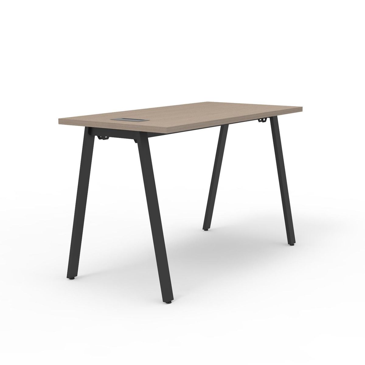 INDUMAC - Escritorio Alpha Home Office Blanco/Negro 120x75x60 cm