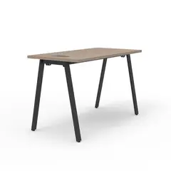 INDUMAC - Escritorio Alpha Home Office Blanco/Negro 120x75x60 cm