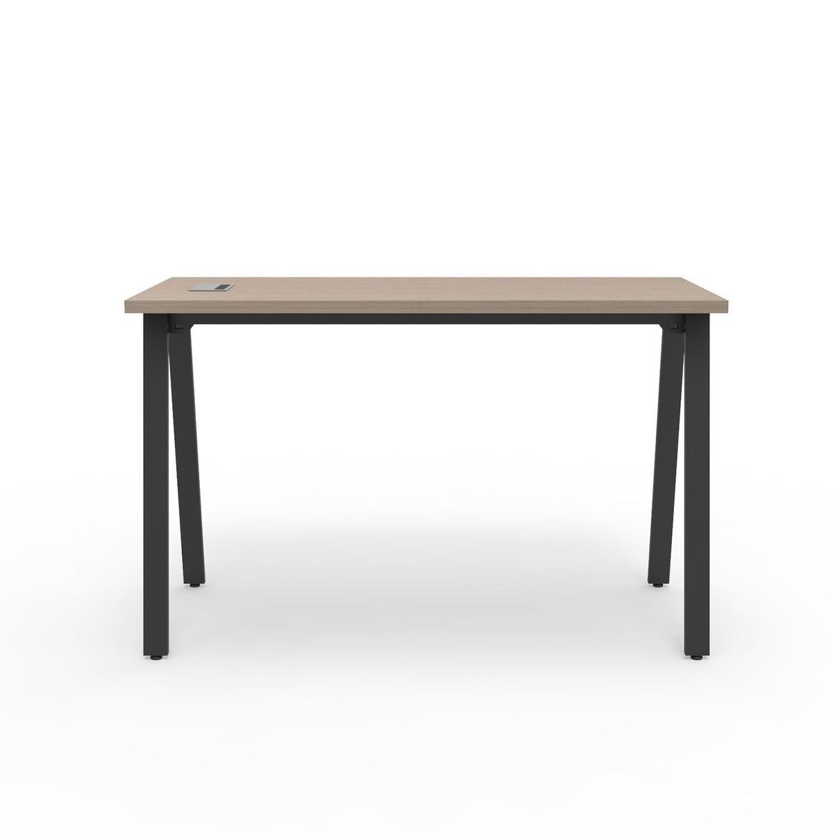 INDUMAC - Escritorio Alpha Home Office Blanco/Negro 120x75x60 cm