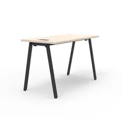 INDUMAC - Escritorio Alpha Home Office Pure Legno/Negro 120x75x60 cm