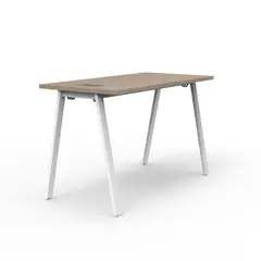 INDUMAC - Escritorio Alpha Home Office Silver Legno/Blanco 120x75x60 cm