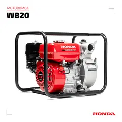 HONDA - Motobomba 2” gasolina, agua limpia alto caudal 600 L/min