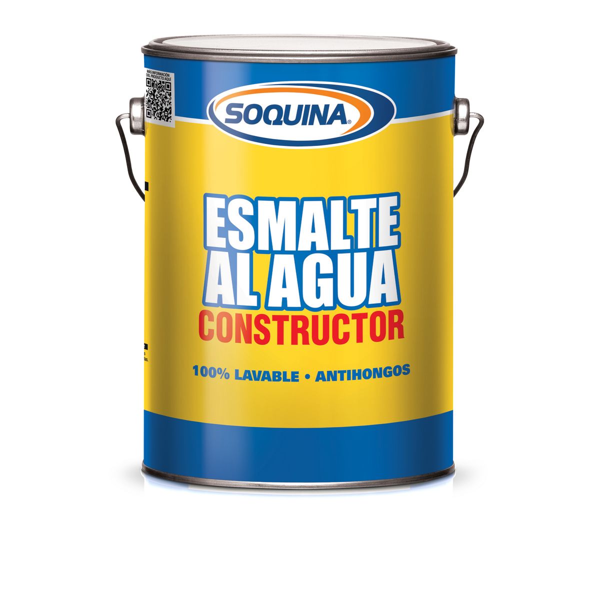 SOQUINA - Esmalte al agua 1 galón(es) Satinado Blanco/ Base Blanca