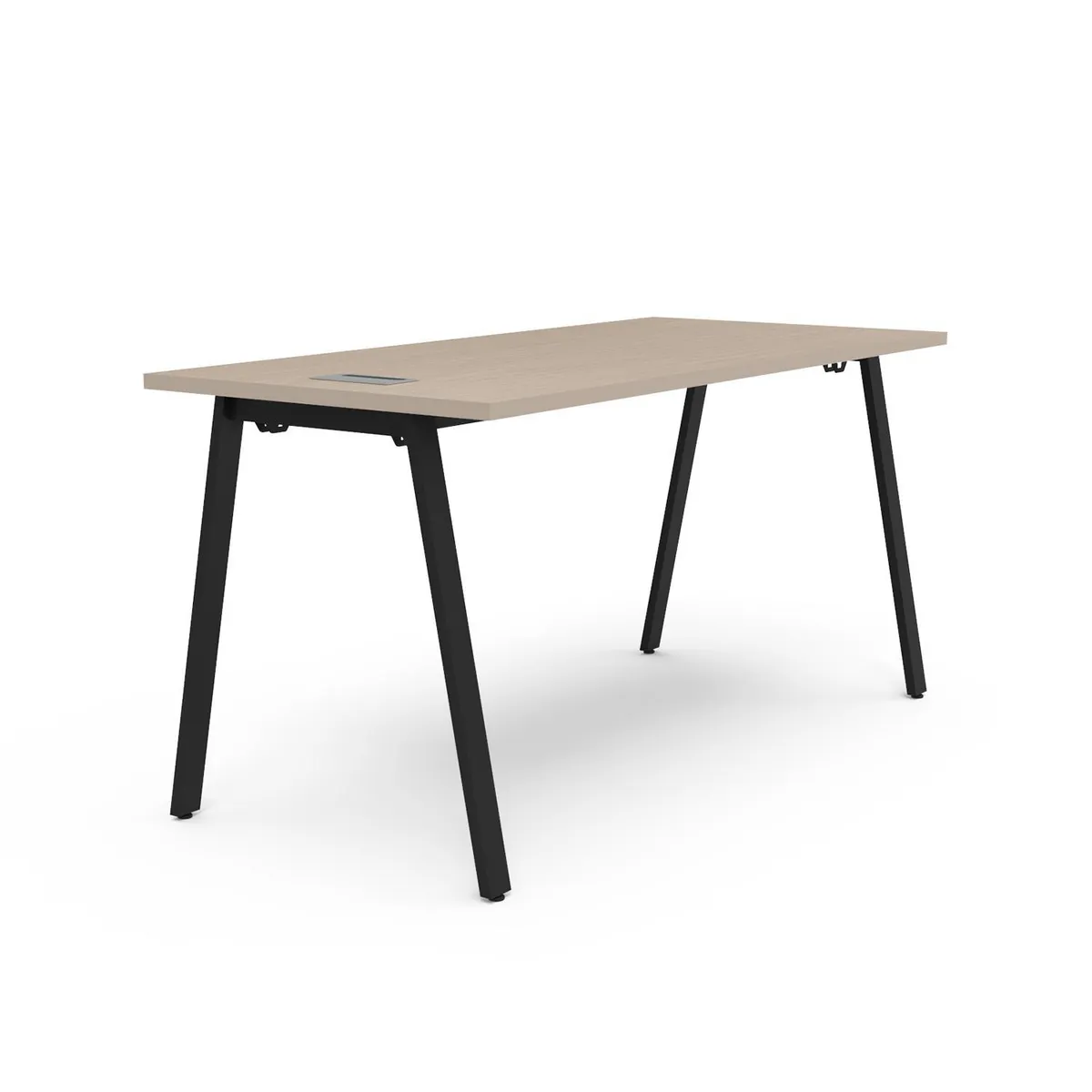 INDUMAC - Escritorio Alpha Home Office Silver Legno/Negro 150x75x70 cm