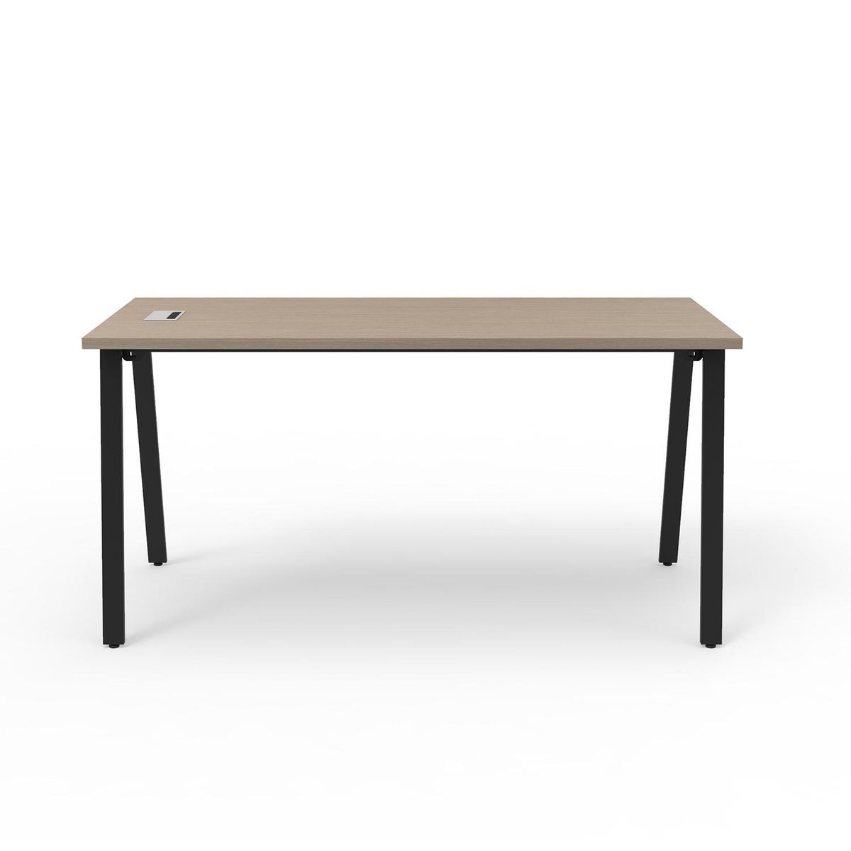 INDUMAC - Escritorio Alpha Home Office Silver Legno/Negro 150x75x70 cm