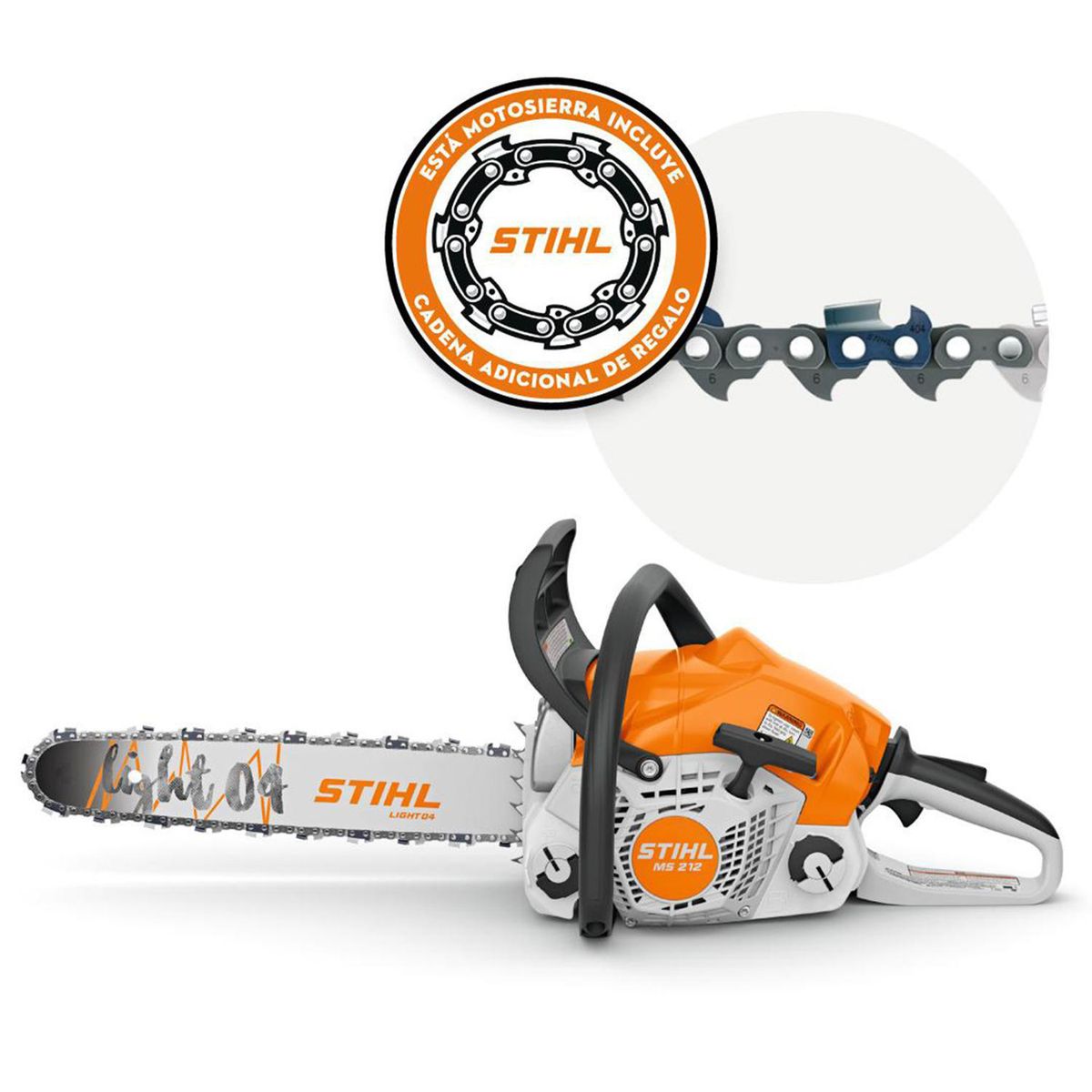 STIHL - MOTOSIERRA MS 212 16" + CADENA