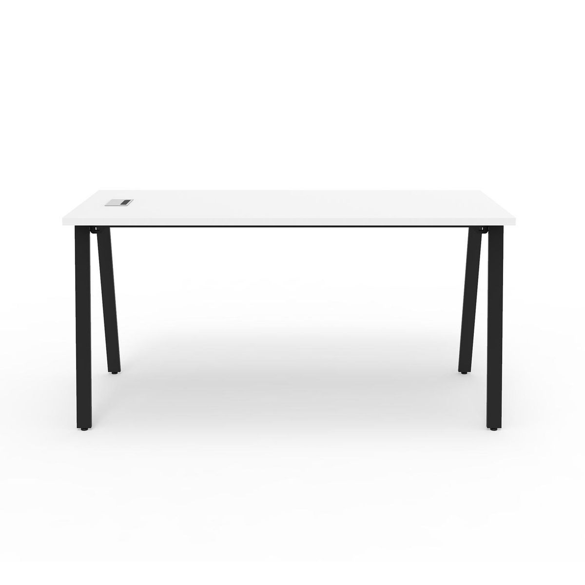 INDUMAC - Escritorio Alpha Office Blanco/Negro 150x75x70 cm