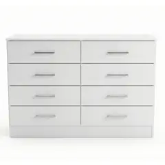 EXIT - Cómoda 8 Cajón(es) 117x76.2x40 cm Blanco