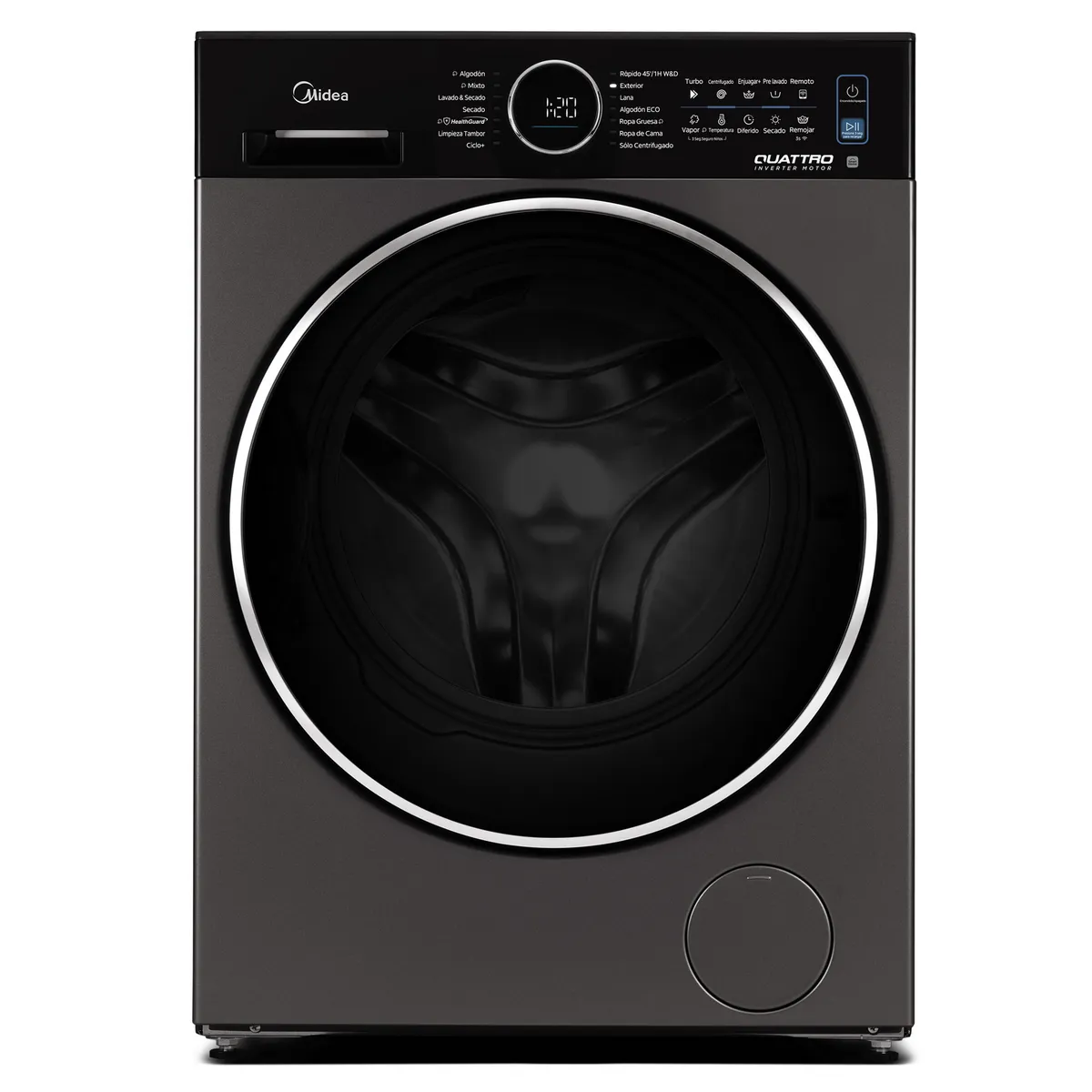 MIDEA - Lavadora/Secadora 16/11 kg Negro MF210D160WB/T