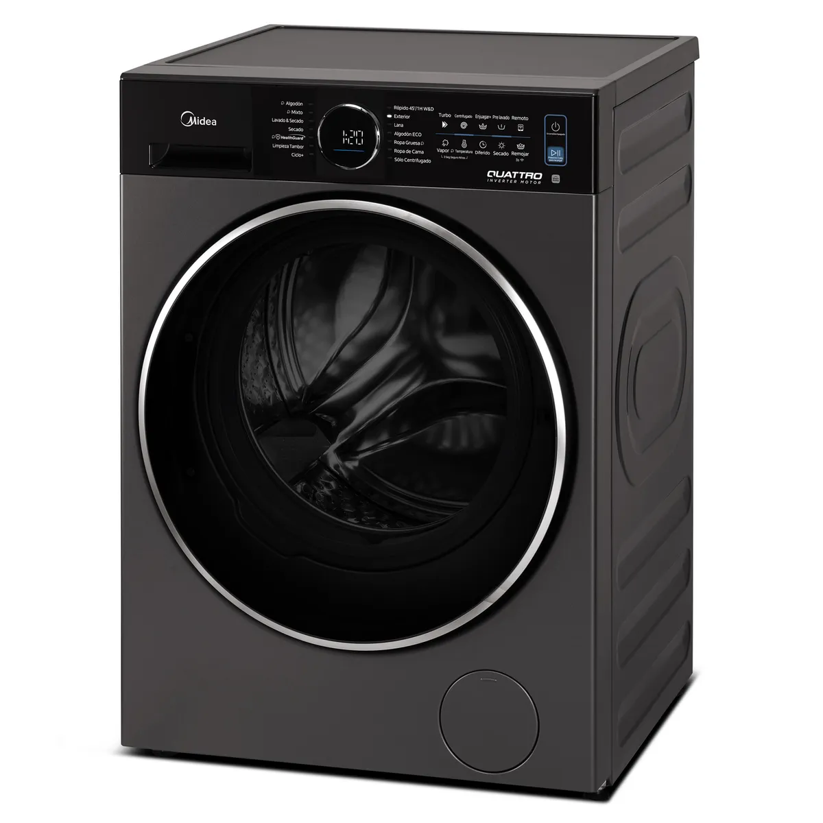 MIDEA - Lavadora/Secadora 16/11 kg Negro MF210D160WB/T