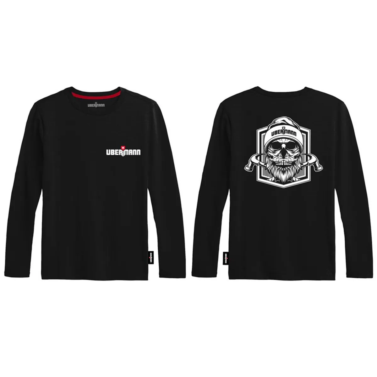 Polera manga larga Hombre Negro XL, marca UBERMANN - Foto Principal