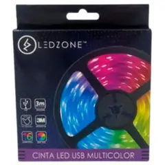LEDZONE - Cinta USB 3M RGB