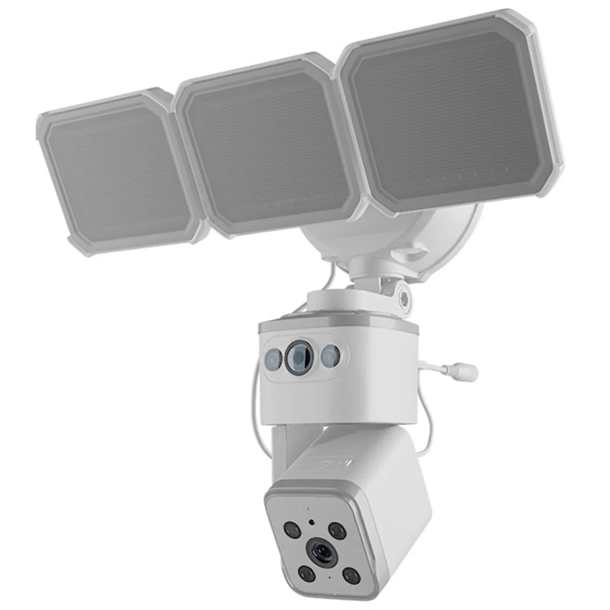 NEXXT SOLUTIONS - Cámara inteligente Wi-Fi® de doble lente con reflector - PTZ cableada para exteriores dual 2K