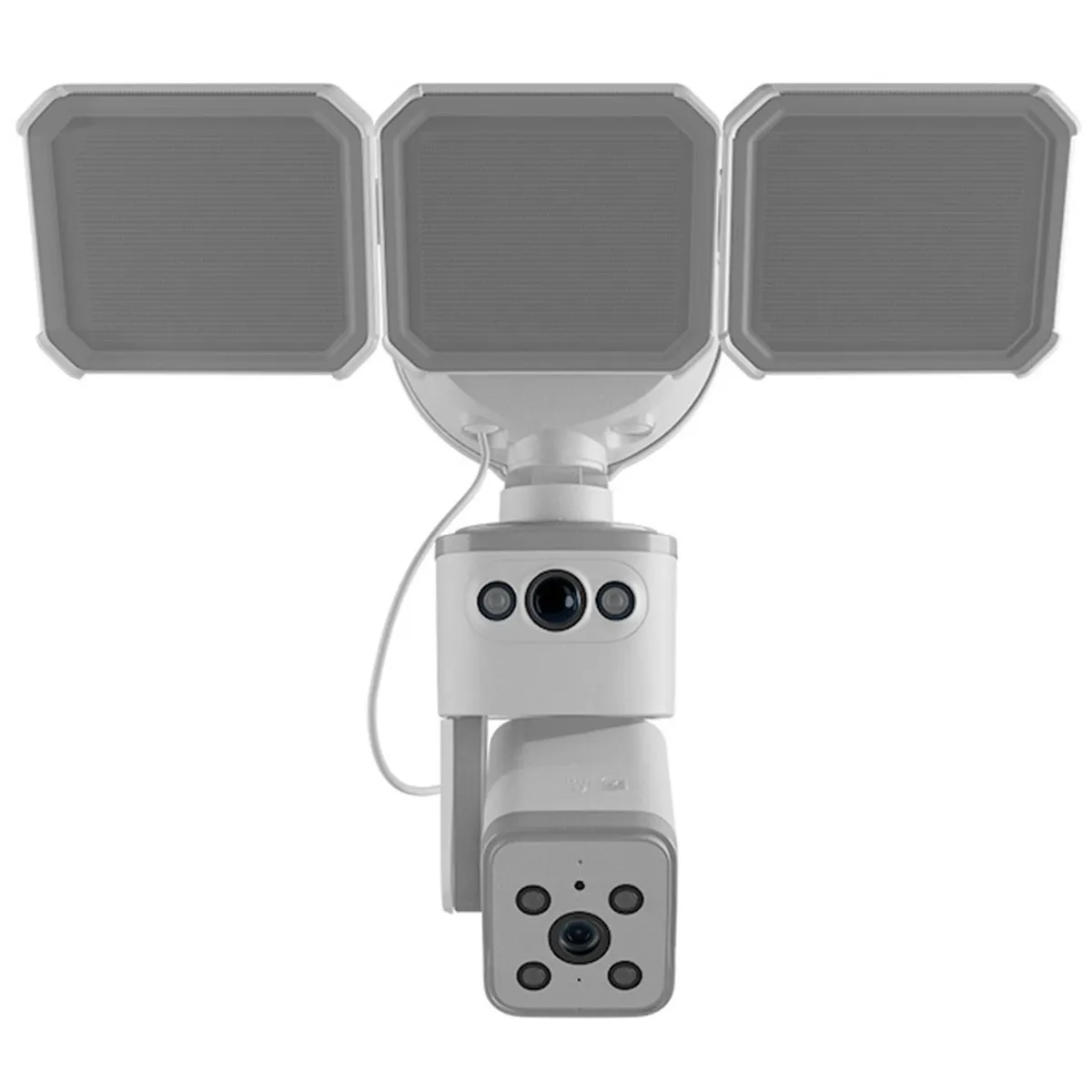 NEXXT SOLUTIONS - Cámara inteligente Wi-Fi® de doble lente con reflector - PTZ cableada para exteriores dual 2K