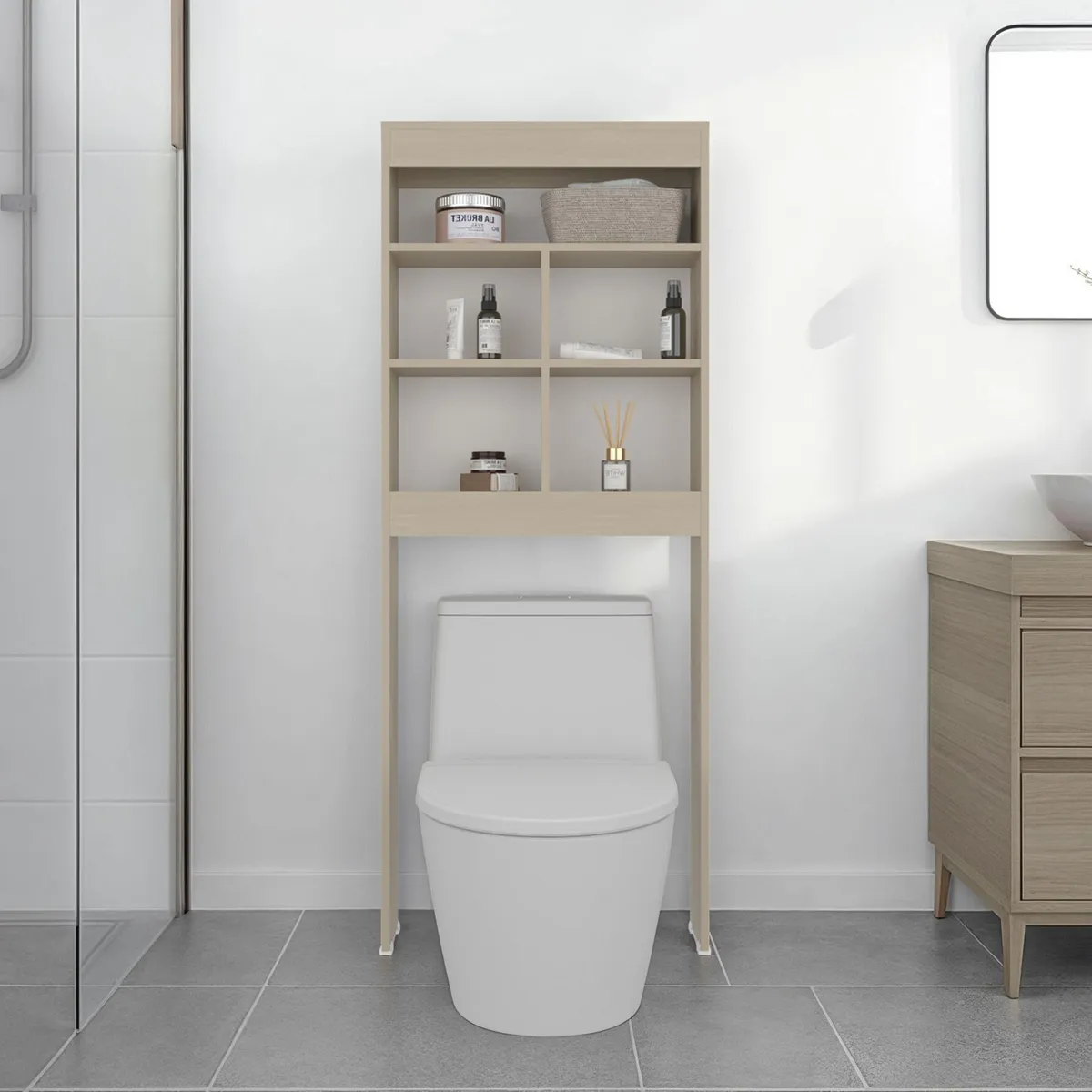 TUHOME - Estante Melamina 3 Nivel(es) 63.2x160.8x20.1 Cartagena
