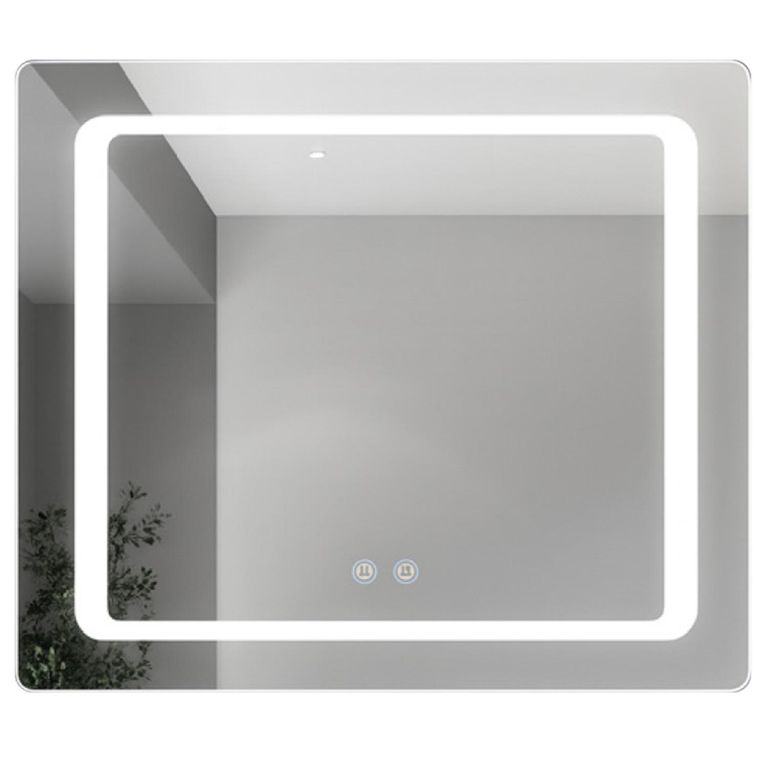 Espejo Horizontal Baño Forma Rectangular 70x90 cm Rodas