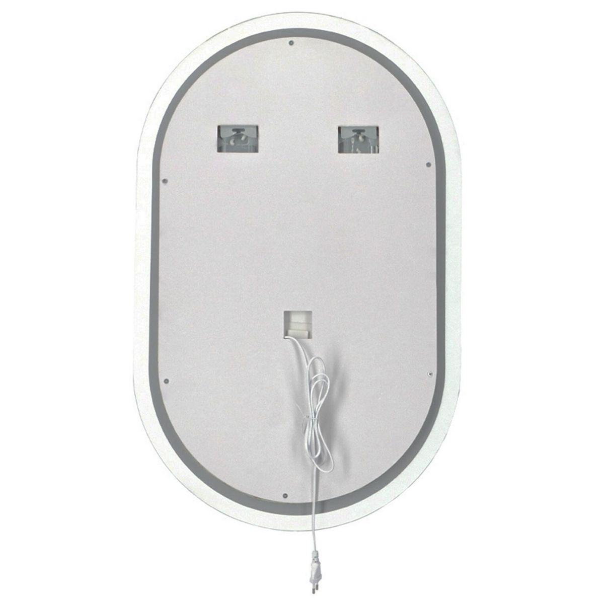 STRETTO - Espejo Vertical Baño Forma Ovalada 50x80 cm Rodas