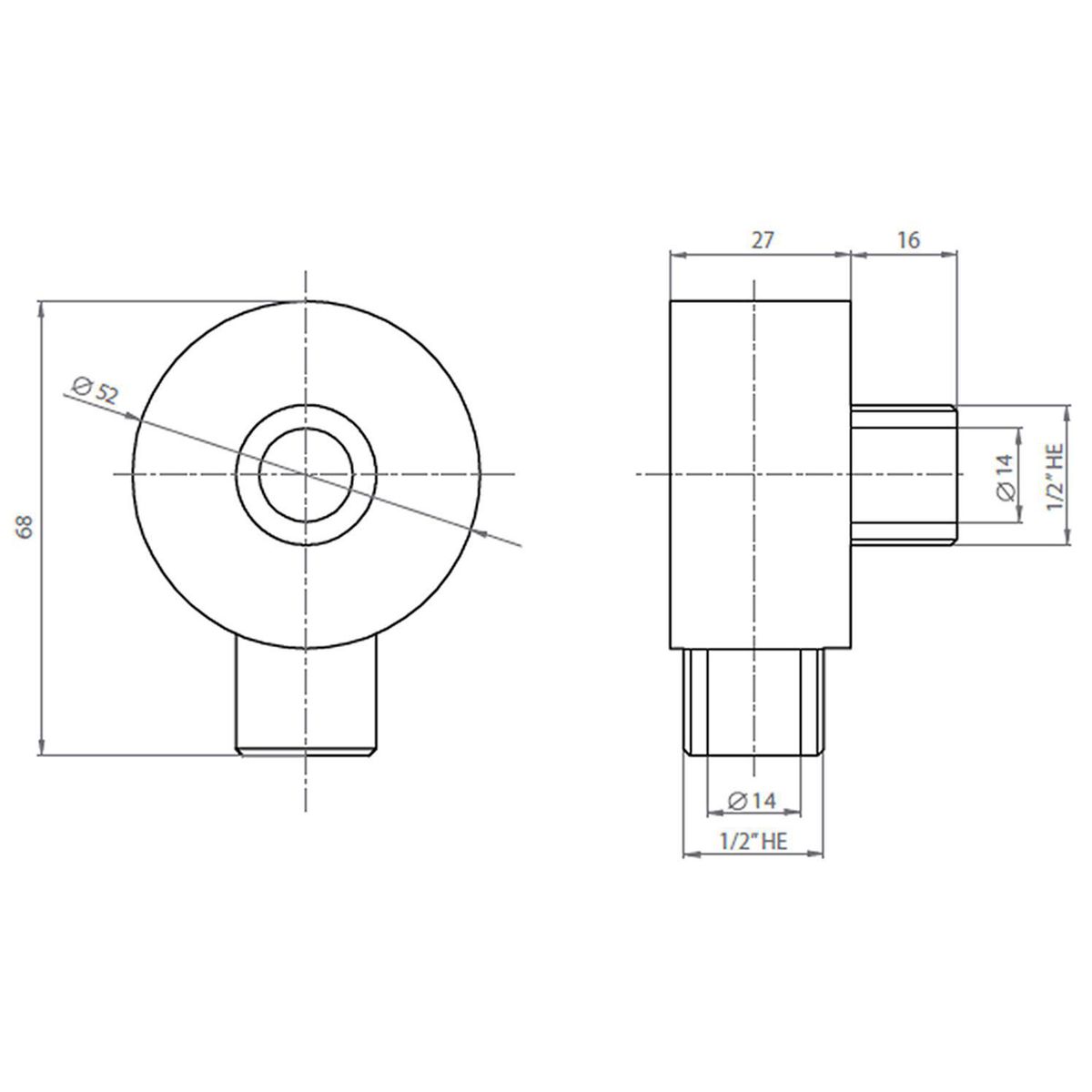 STRETTO - Salida de Agua Niquel