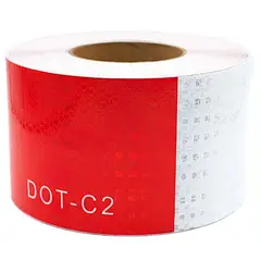 ALTE - Cinta Reflectante Blanco-Rojo 4"