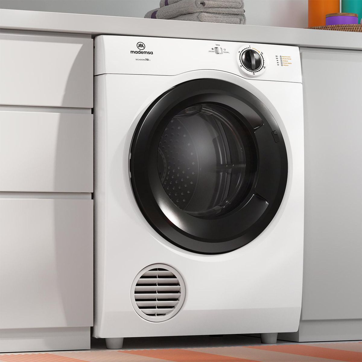 MADEMSA - Secadora 7 kg Carga Frontal con Evacuación 7DBZG PRO