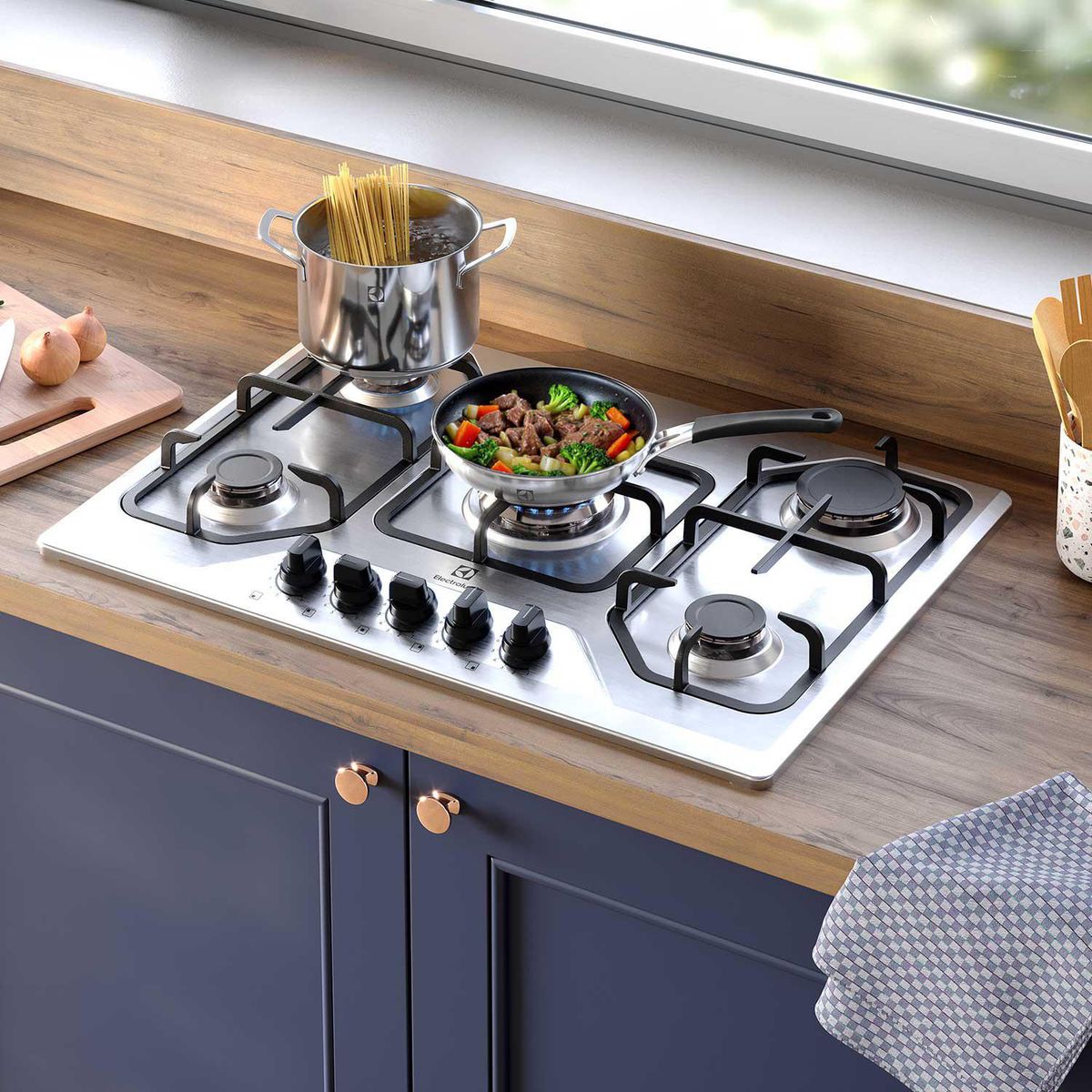 ELECTROLUX - Encimera Gas 5 Platos KE5XC