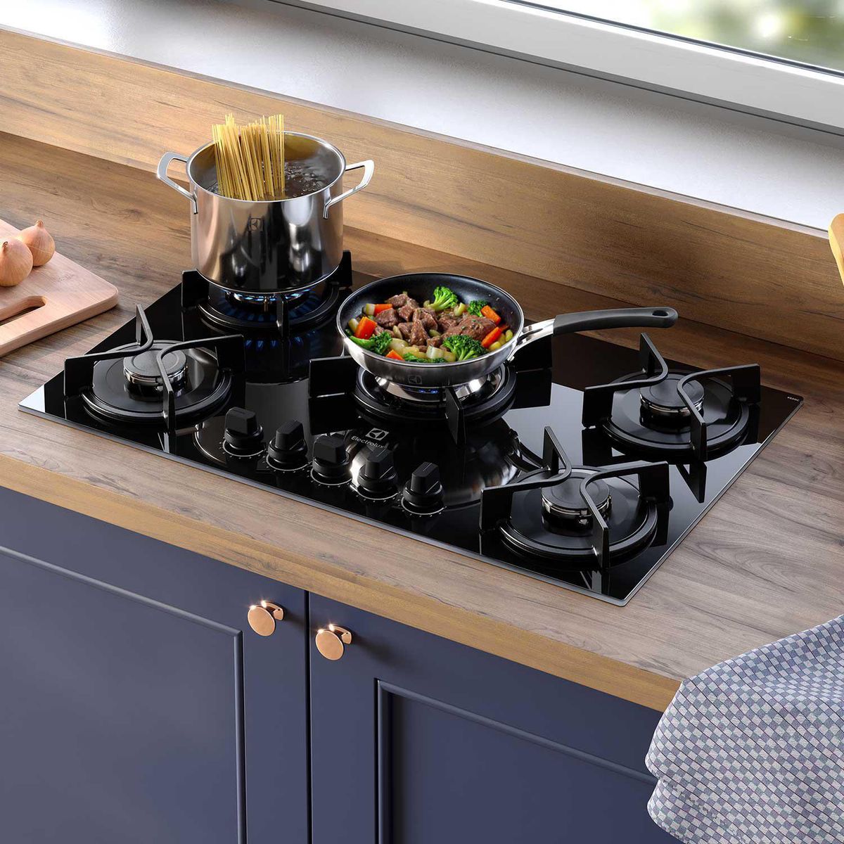 ELECTROLUX - Encimera Gas 5 Platos KE5GC