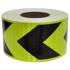 ALTE - Cinta Reflectante Arrow amarillo-Negro 4"