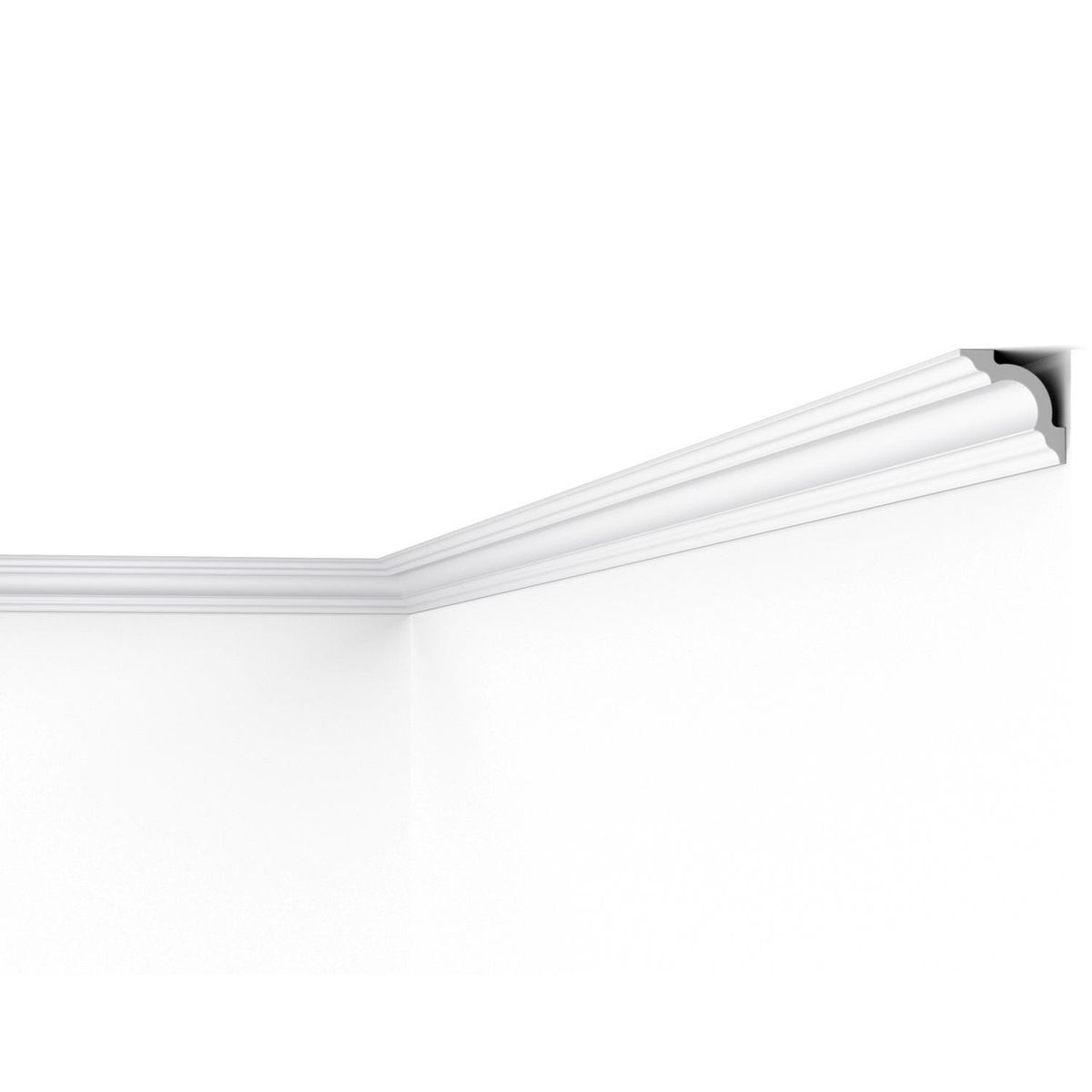 Moldura poliestireno extruido cornisa A3 30x30mm, marca BUSEL - Foto 2