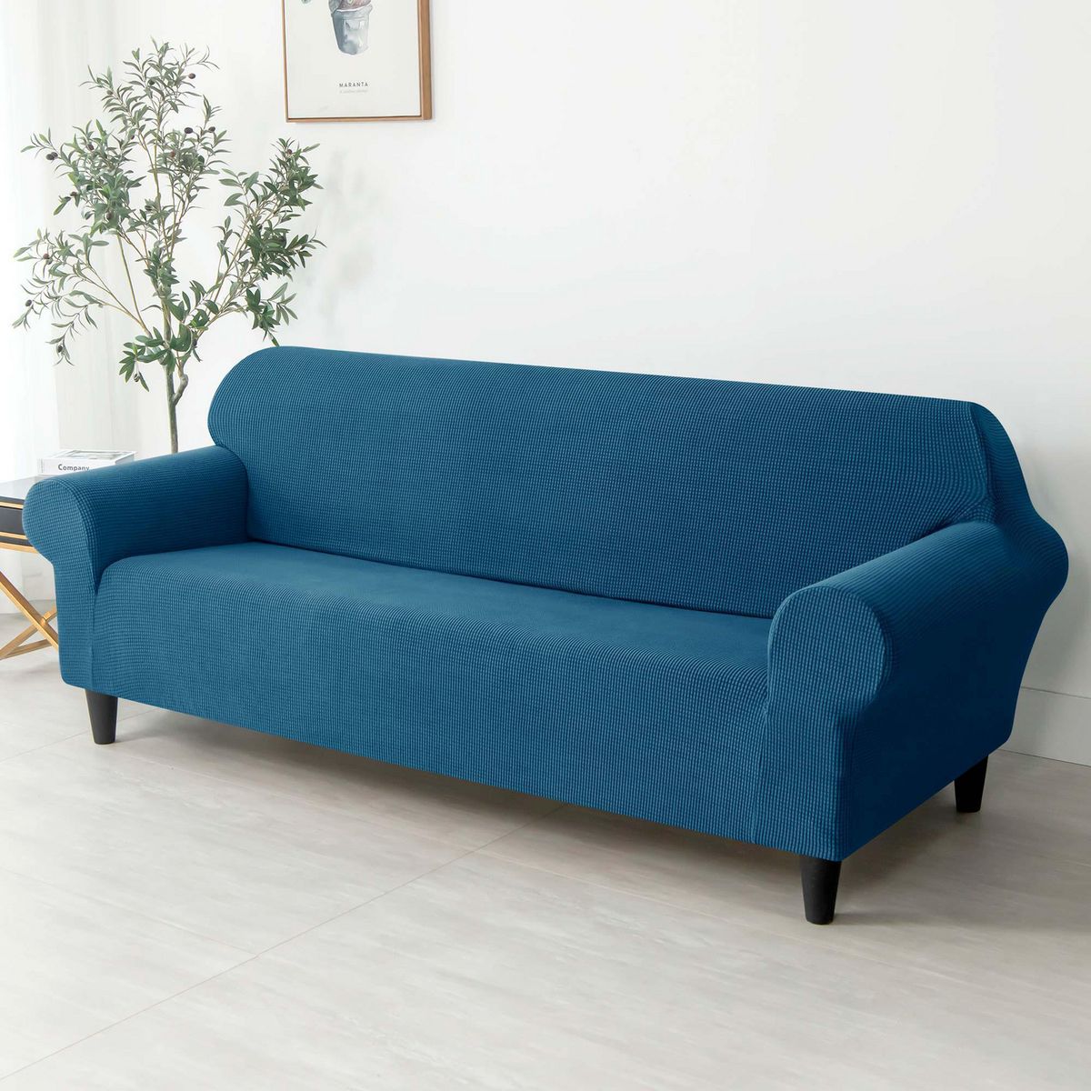 PALERMO - Funda Prot Sofa 3 Cuerpo Azul